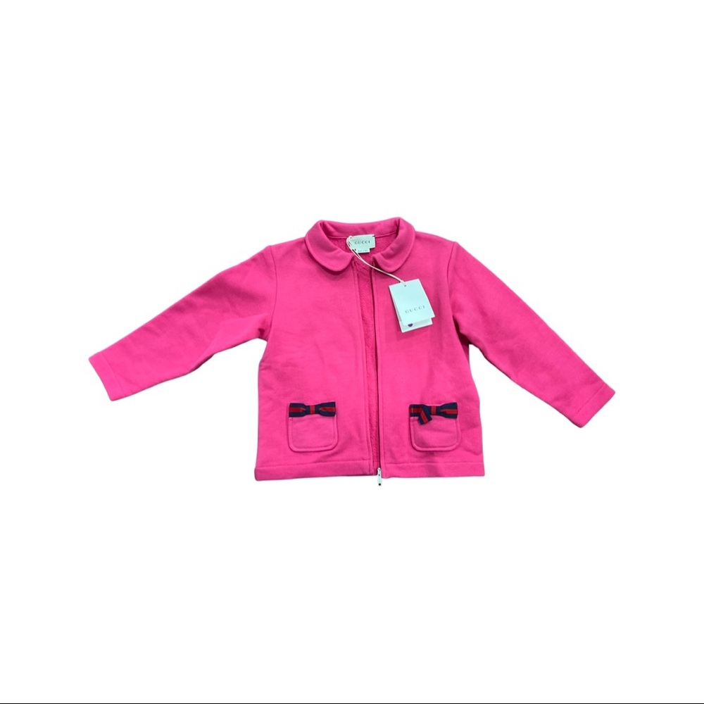Girls Gucci cardigan fuchsia